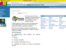 Tablet Screenshot of pnass.datasus.gov.br